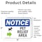 Signmission Pet Relief Area (Right Arrow) Sign With Symbol, 5 in W x Rectangle, Vinyl Decal OS-2PACK-NS-D-35-L-17229 - alternate 6